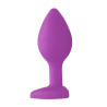 Ouch! Plug Bijou Anal silicone Heart Violet 6 x 2.8 cm